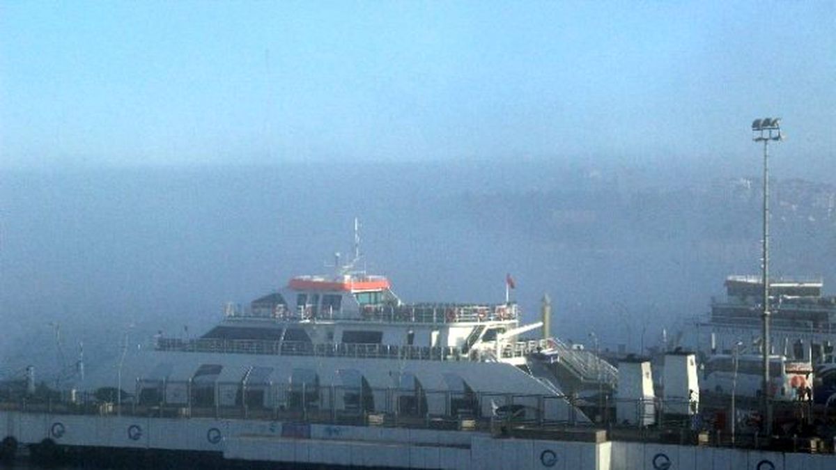 Çanakkale\'de Deniz Ulaşımına Sis Engeli