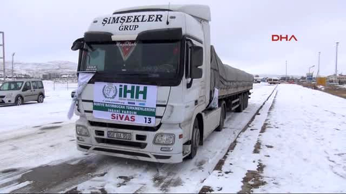 Sivas - Öğrencilerden Bayırbucak Türkmenlerine Yardım