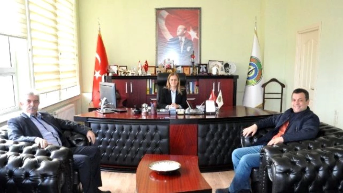 Şoförler Odası Başkanı Şen\'den, Belediye Başkan Vekili Nuran Başkütük\'e Ziyaret