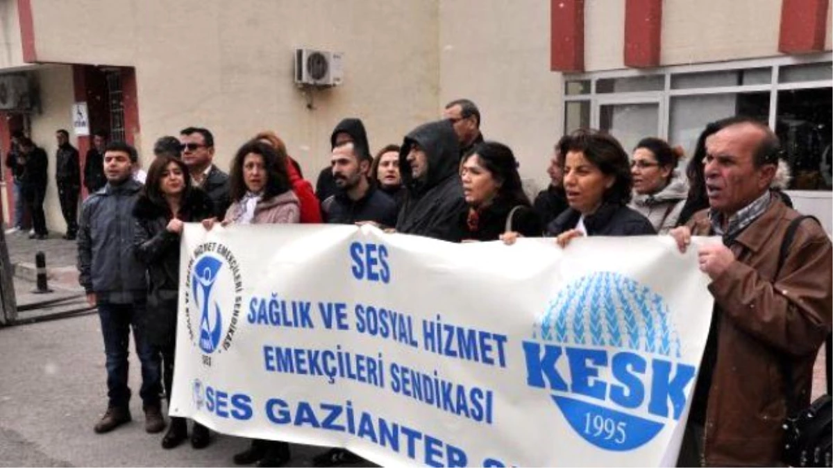 Gaziantep\'te Sağlık Çalışanlarından Protesto