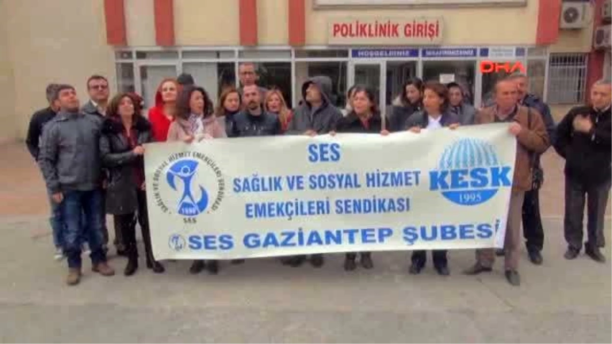 Gaziantep\'te Sağlık Çalışanlarından Protesto