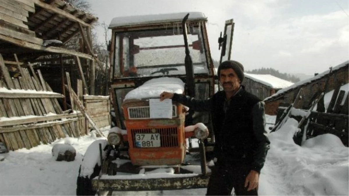 Kastamonu\'da On Yıldır Kullanılmayan Traktöre Hgs Cezası
