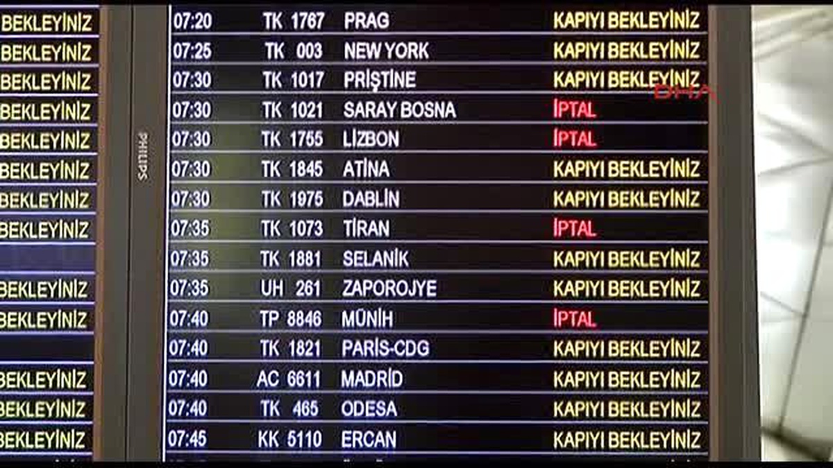 Seferler İptal Oldu, Atatürk Havalimanı Otele Döndü