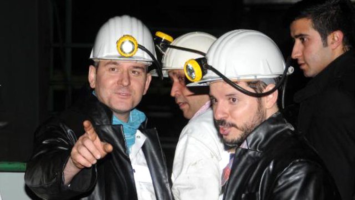 Bakanlar Albayrak ve Soylu, Yeni Yıla Maden Ocağında Girdi