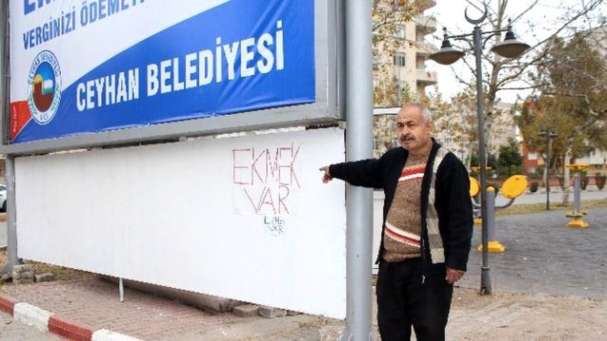 Ceyhan\'da Kafa Yaran Tabelaya Türk İşi Çözüm