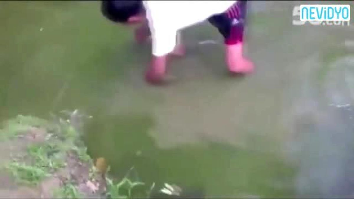 Elektrikli Yılanın Üzerine Basınca...