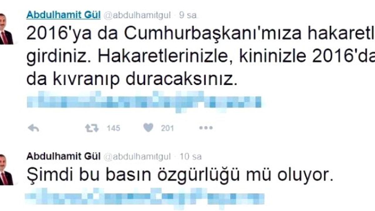Abdülhamit Gül\'den Medyaya Sert Eleştiri