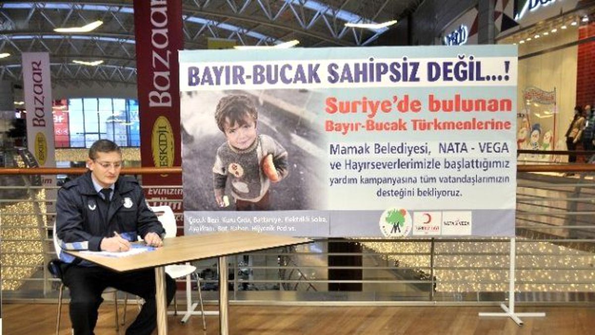 Mamak\'ta Bayır-bucak Türkmenleri İçin Yardım Standı