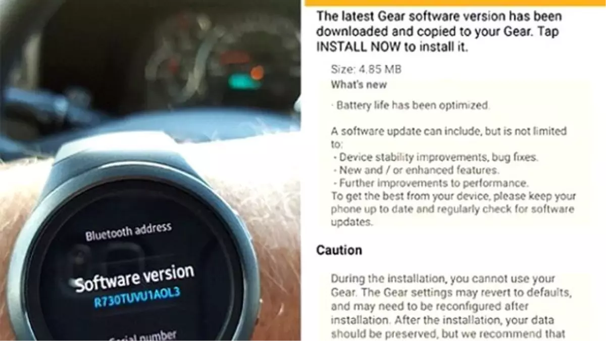 Samsung Gear S2 İçin Güncelleme Yayınlandı!