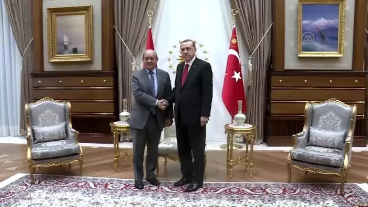 Cumhurbaşkanı Erdoğan, Le Drian\'ı Kabul Etti