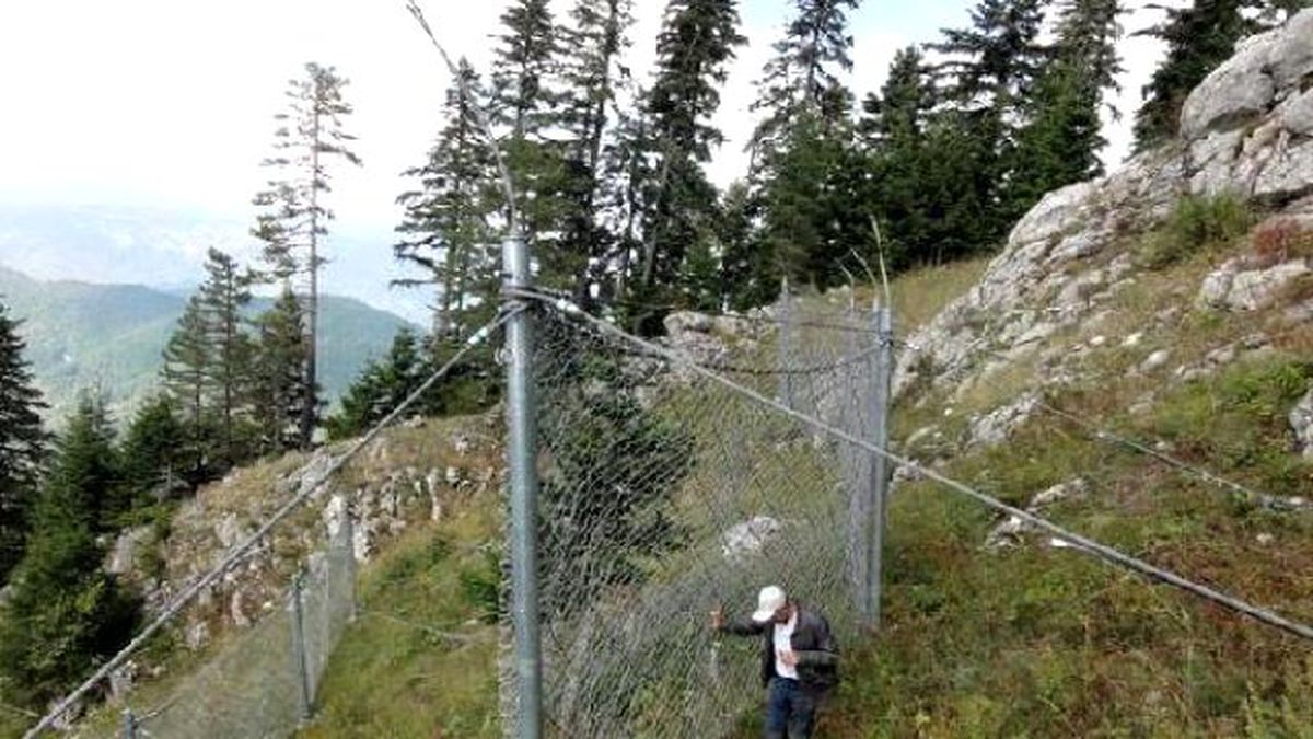 Yedigöller\'de Çığ Tehlikesine Çelik Kafesli Önlem
