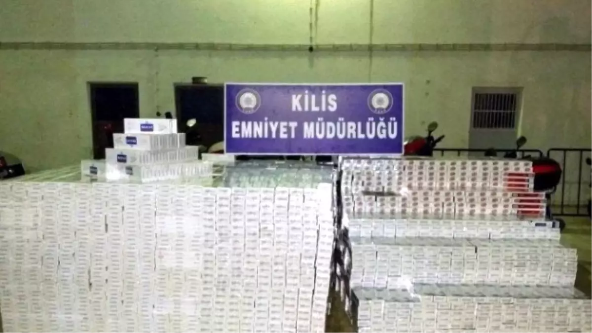 Kilis\'te 68 Bin Paket Kaçak Sigara Ele Geçirildi