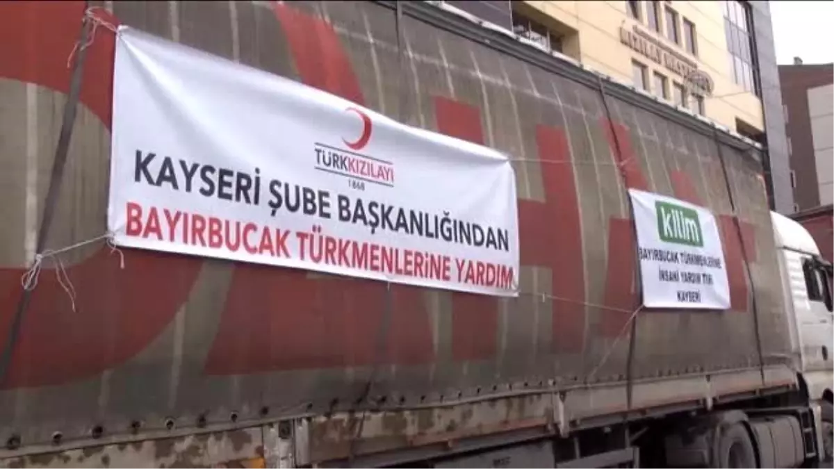 Türk Kızılayı\'ndan Bayırbucak Türkmenlerine Yardım