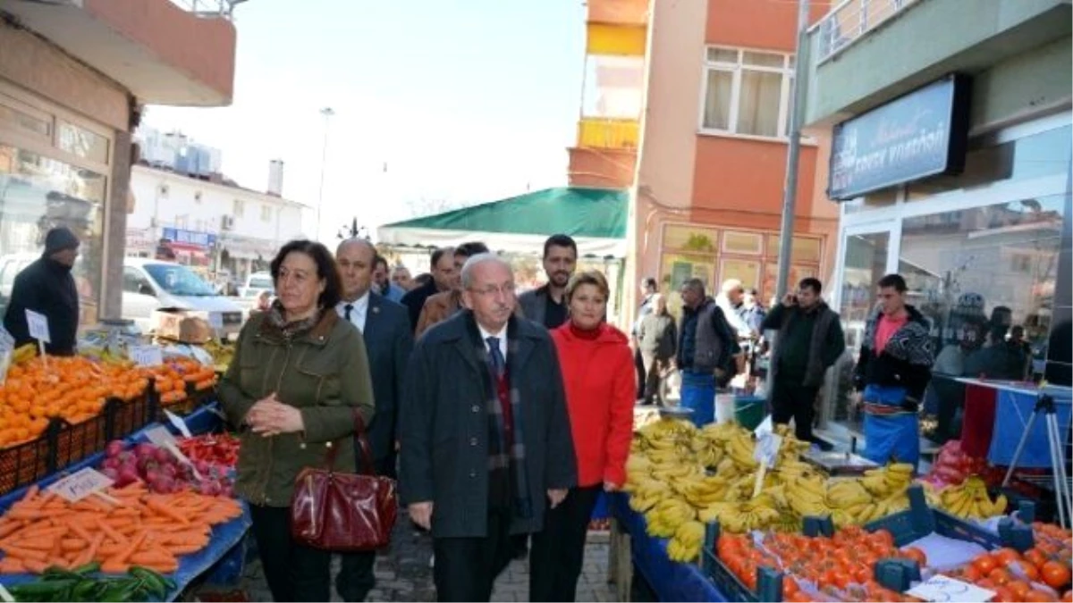 Başkan Albayrak\'ın Şarköy Halk Pazarı Ziyareti