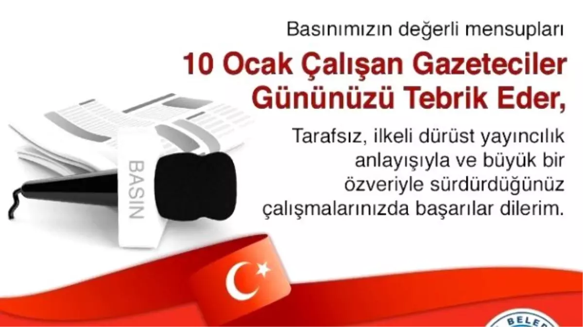 Başkan Palancıoğlu\'ndan Gazeteciler Günü Mesajı