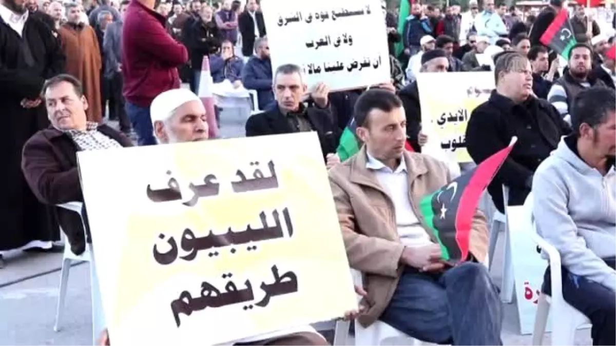 Libya Siyasi Antlaşması Protesto Edildi