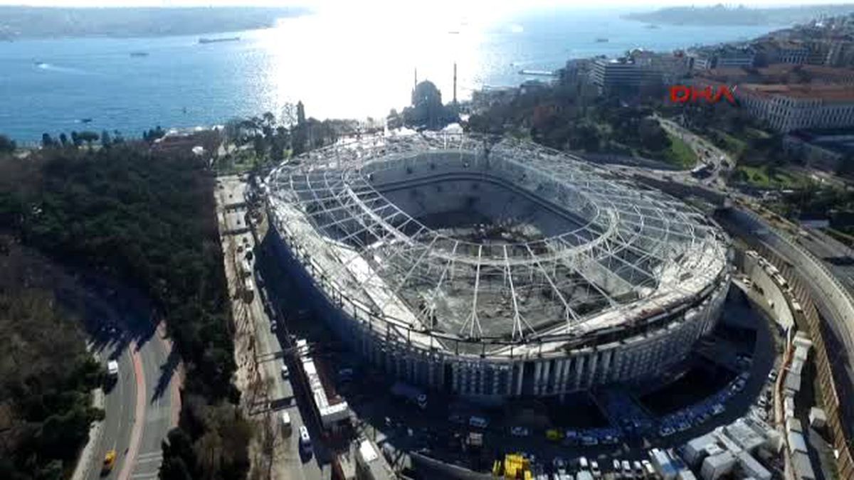 Vodafone Arena\'da Çimlendirmeye Geçiliyor