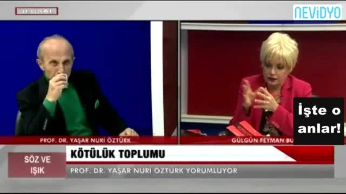 Yaşar Nuri Canlı Yayında Gülgün Feyman\'a Hakaret Etti