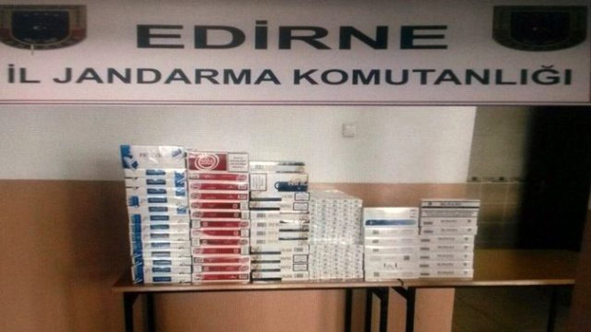 Edirne\'de 5 Bin 270 Paket Kaçak Sigara Ele Geçirildi