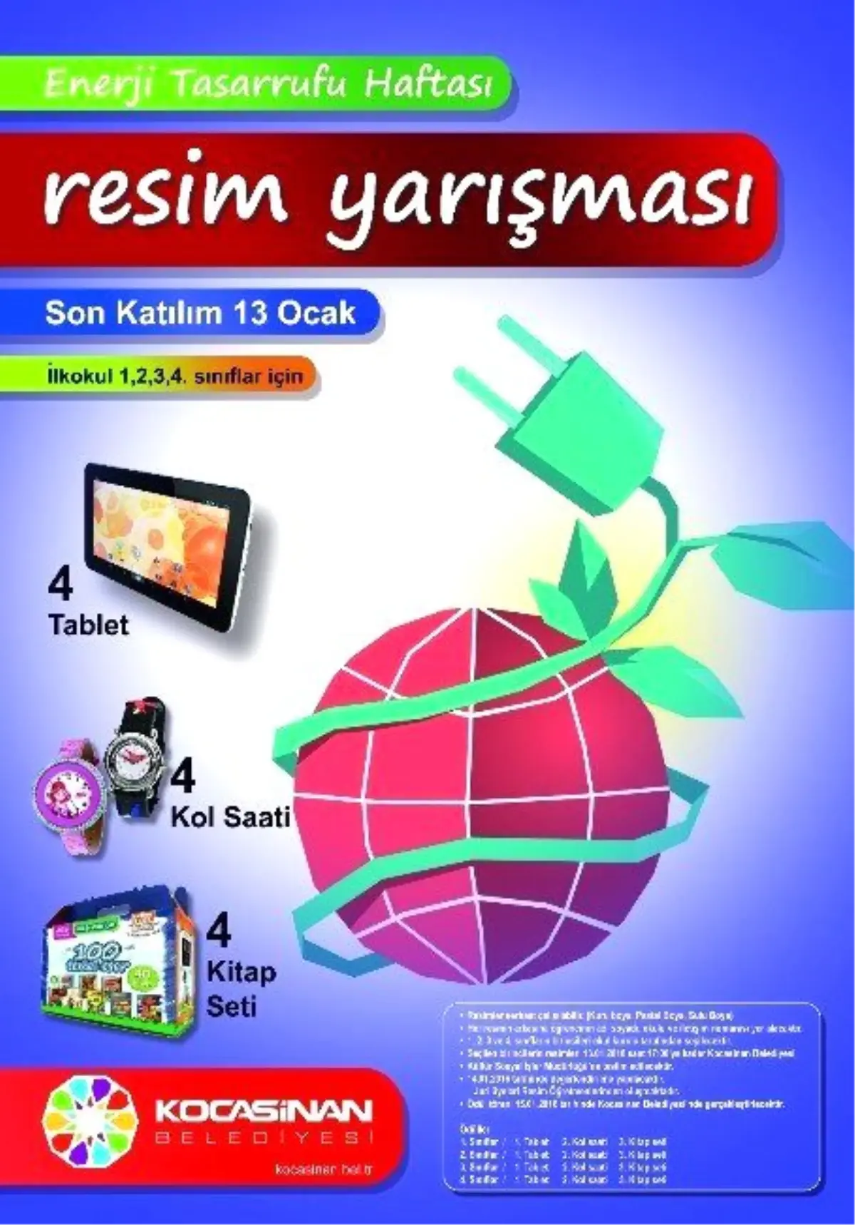 Kocasinan\'dan Enerji Konulu Resim Yarışması