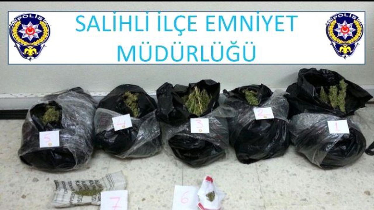 Salihli\'de 11 Kilo Uyuşturucu Ele Geçirildi