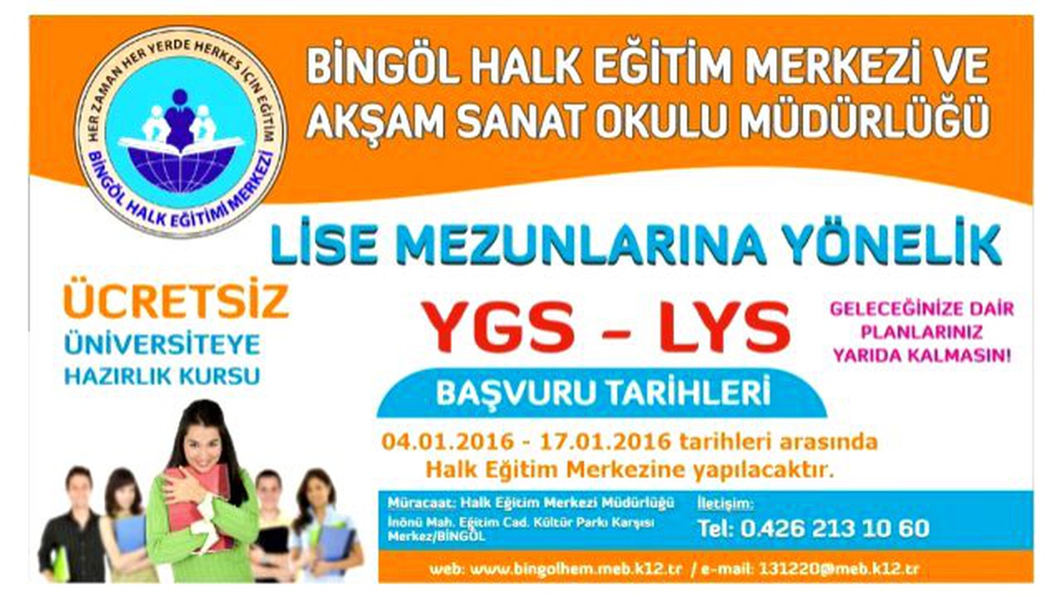 Bingöl\'de Üniversiteye Hazırlık Kursu Kayıtları Başladı