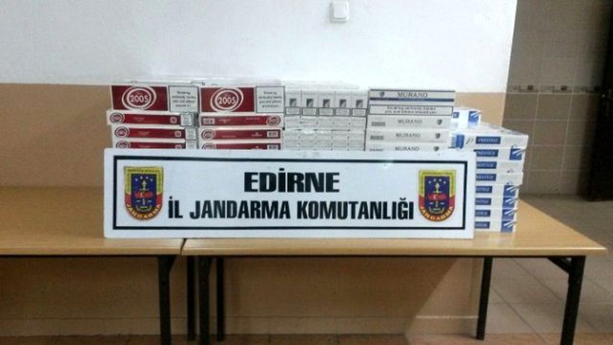 Edirne\'de 5 Bin 470 Paket Kaçak Sigara Ele Geçirildi