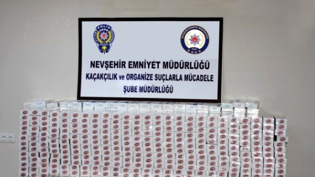 Nevşehir\'de 11 Bin 820 Paket Kaçak Sigara Ele Geçirildi