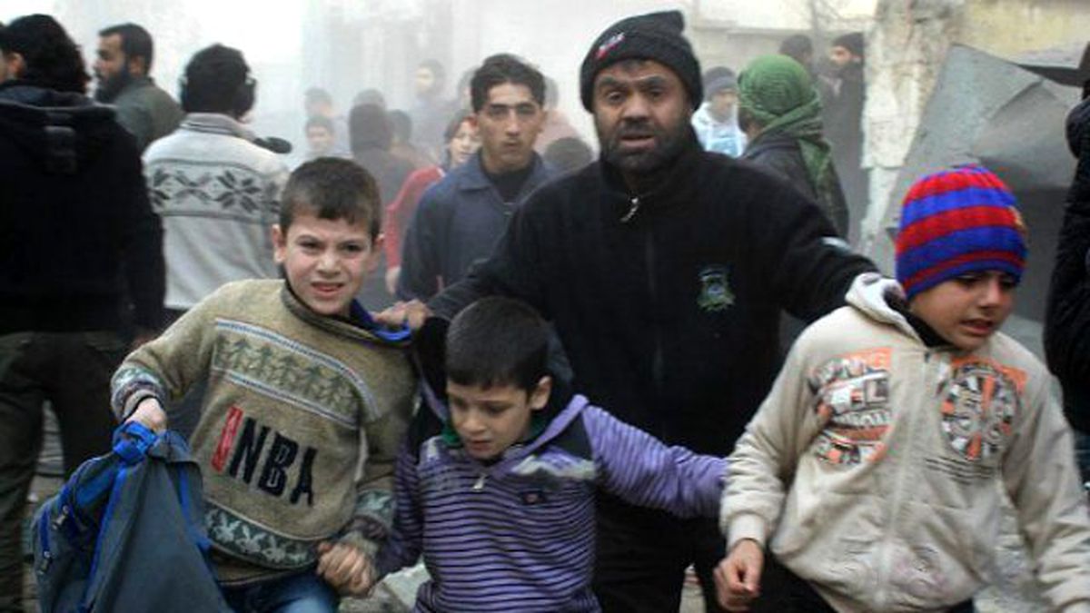 Rus Uçakları Halep'te Anaokuluna Saldırdı