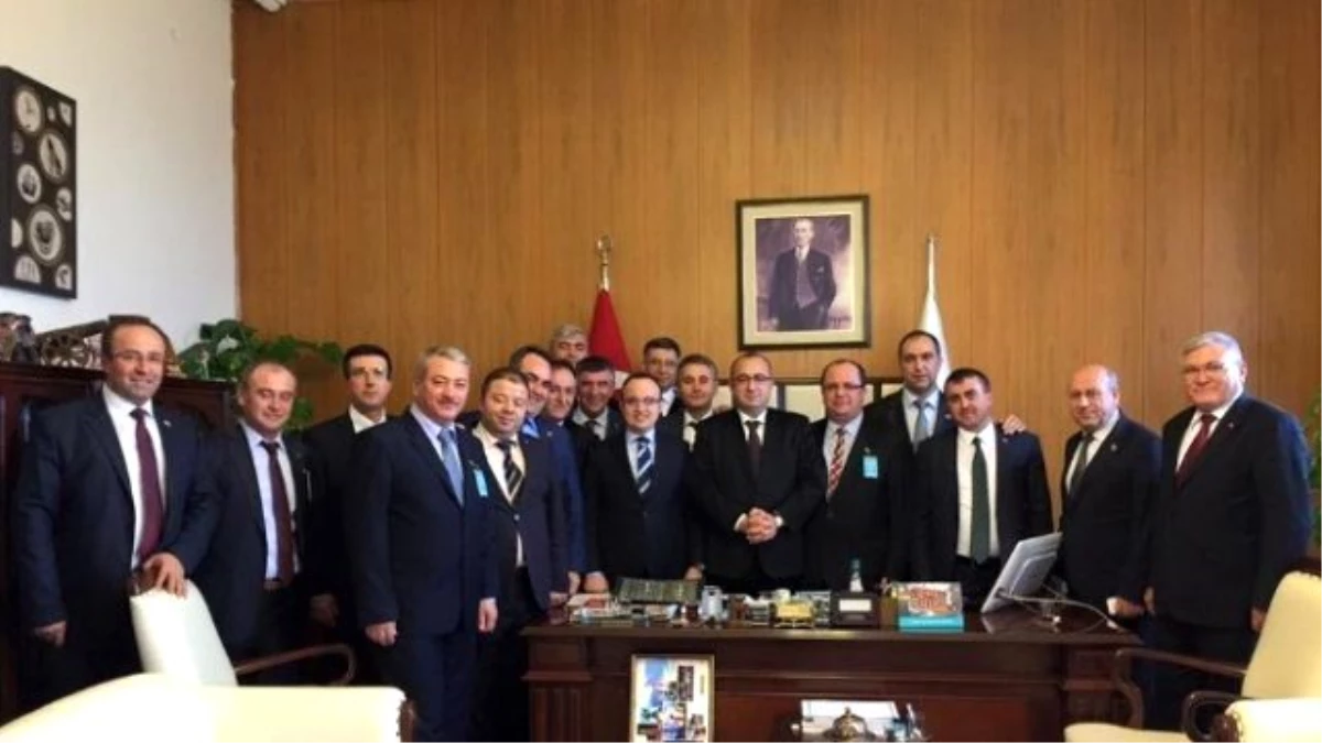 Ziraat Odası Başkanları Meclis\'te Turan\'ı Ziyaret Etti