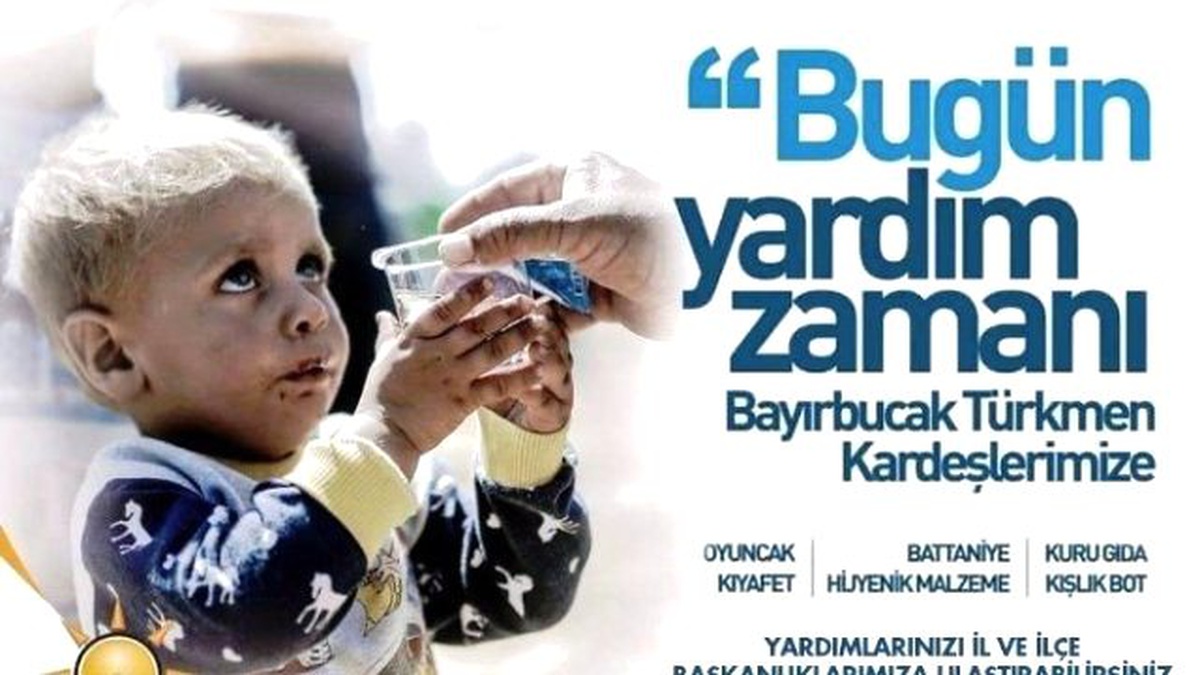 AK Parti\'den Bayırbucak Türkmenlerine Yardım Kampanyası