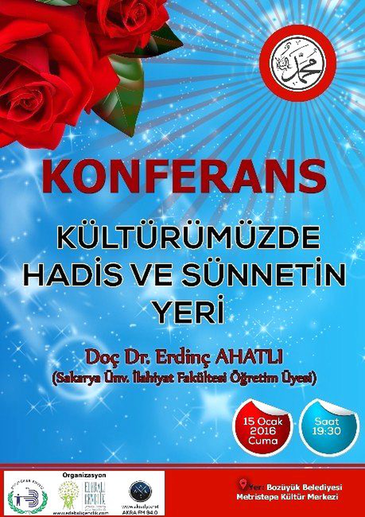 Bozüyük\'te "Kültürümüzde Hadis ve Sünnetin Yeri" Konulu Konferans Verilecek