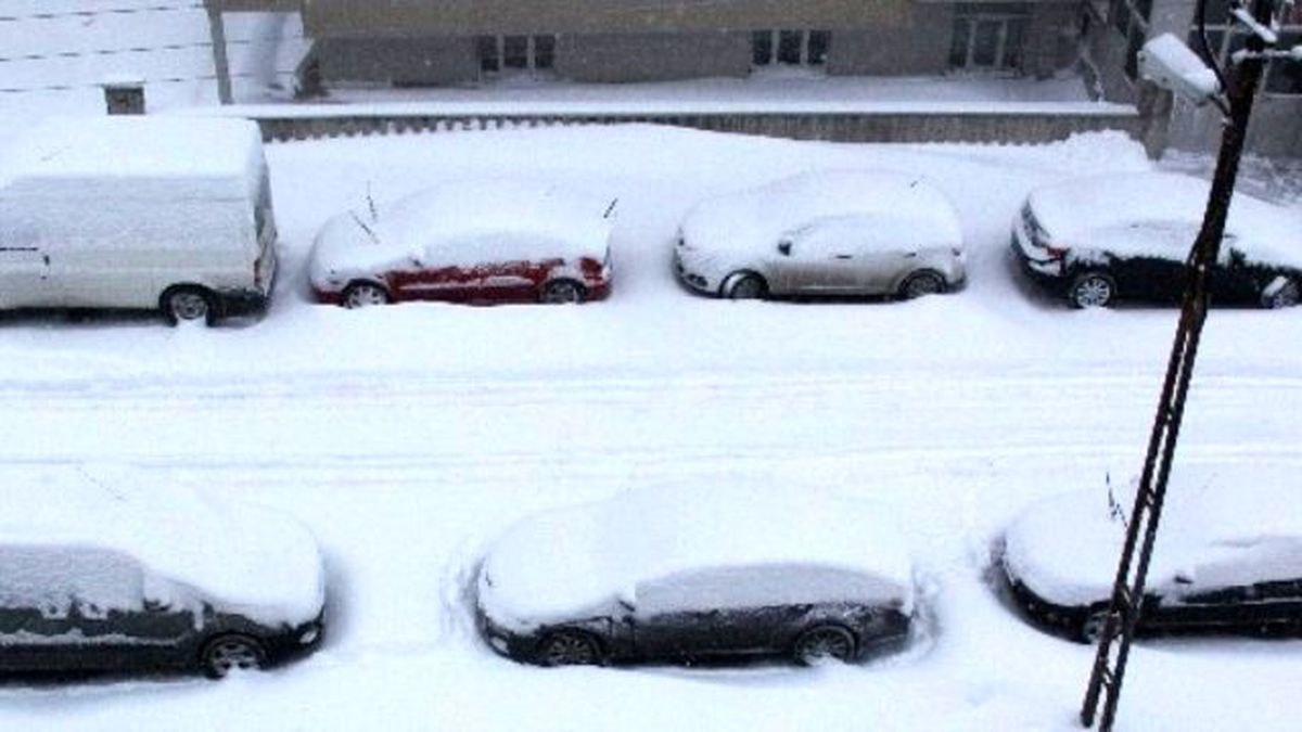 Erzurum\'da Lodos ve Kar
