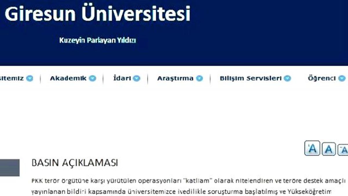 Giresun Üniversitesi\'nde Doçente Bildiriden Uzaklaştırma