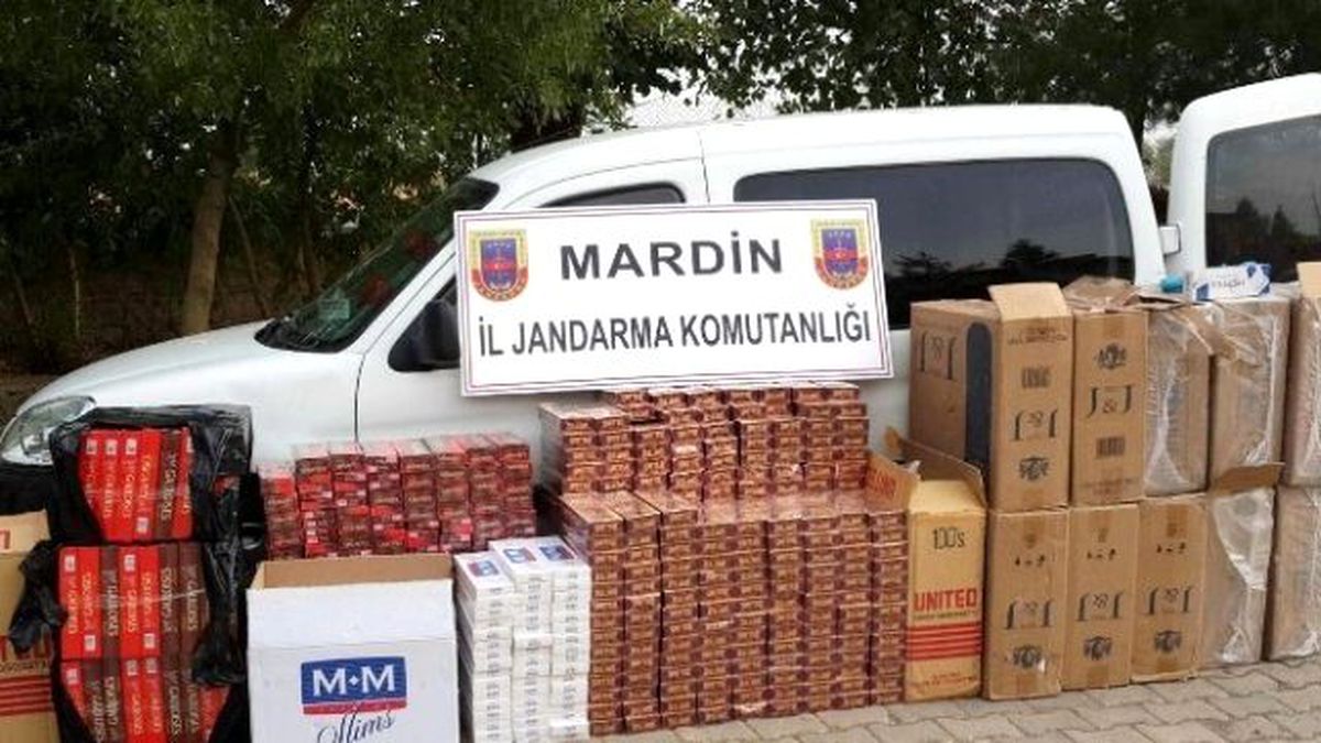 Mardin\'de Kaçak Sigara Ele Geçirildi