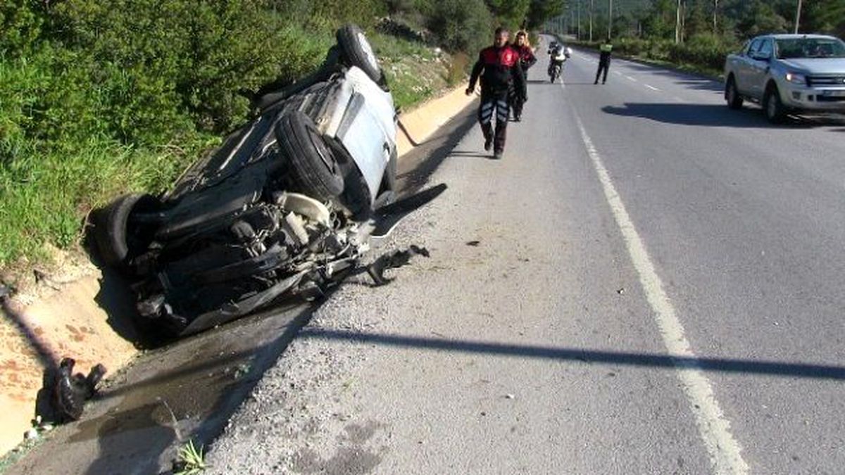 Bodrum\'da Trafik Kazası: 1 Yaralı