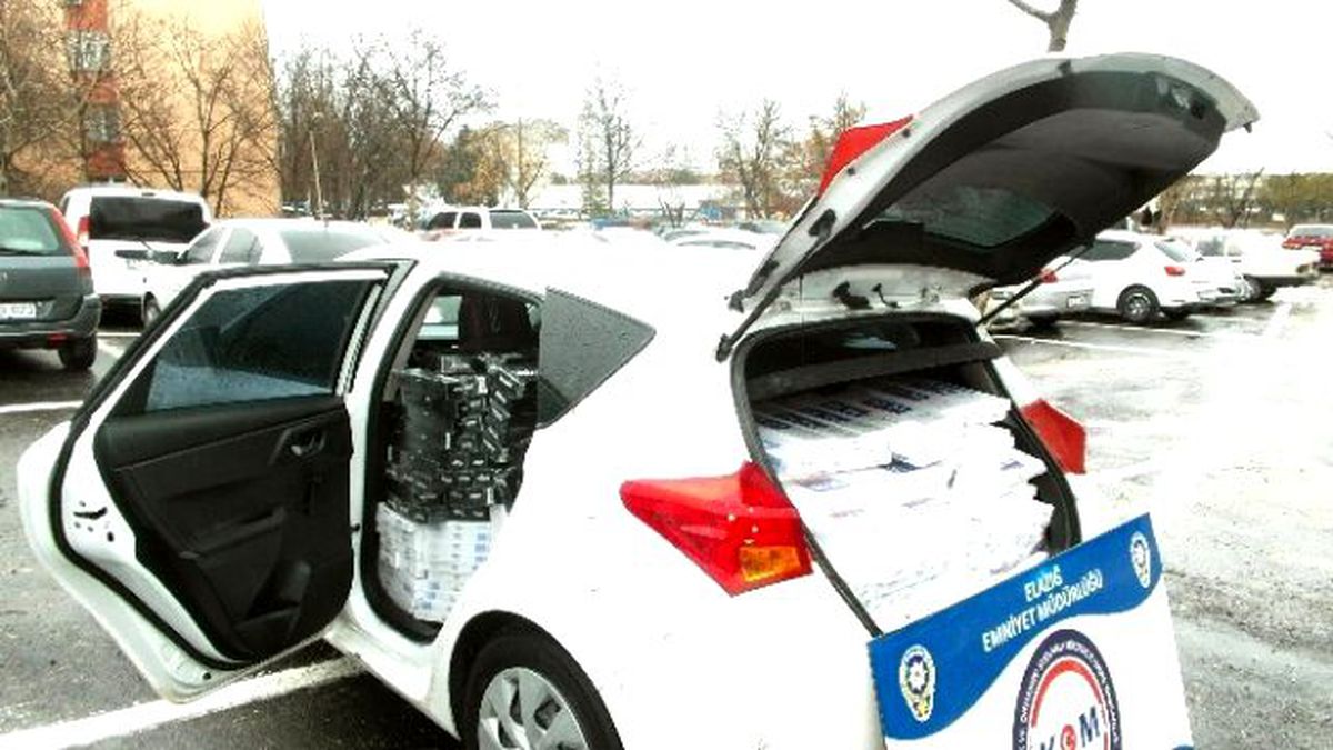 Elazığ\'da 10 Bin Paket Kaçak Sigara Ele Geçirildi