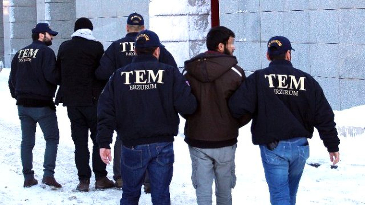Erzurum\'da Yakalanan 3 Işid Üyesi Adliyeye Sevk Edildi
