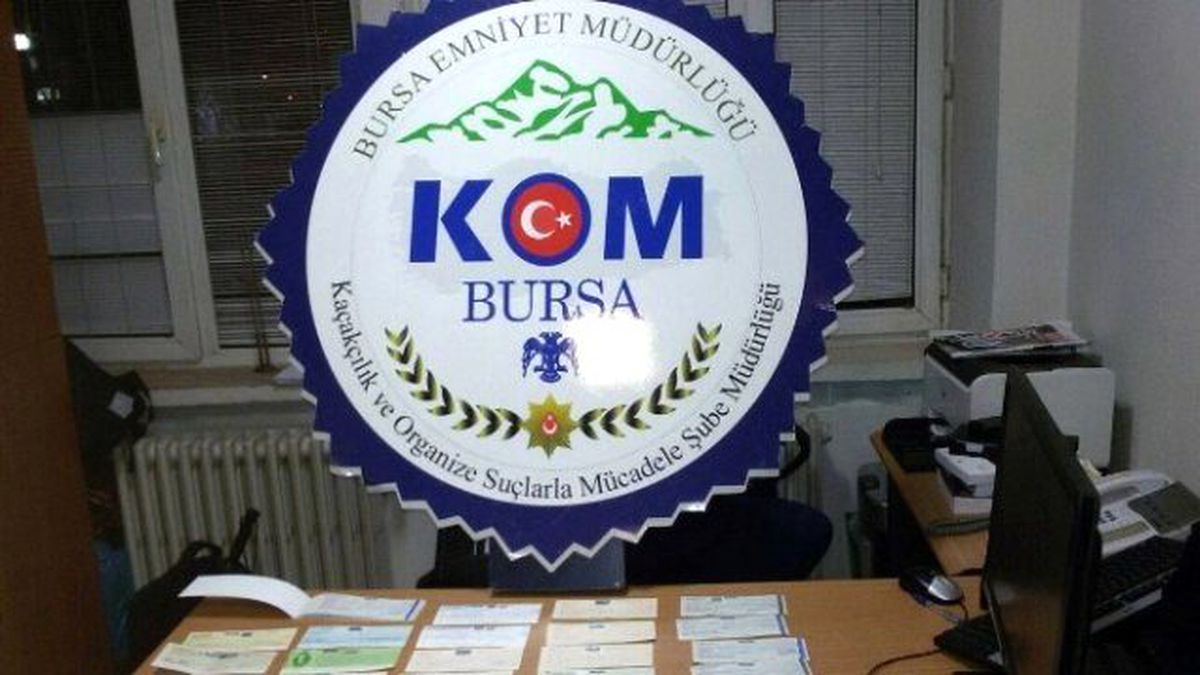 Bursa Emniyetinde Sahte Çek Operasyonu