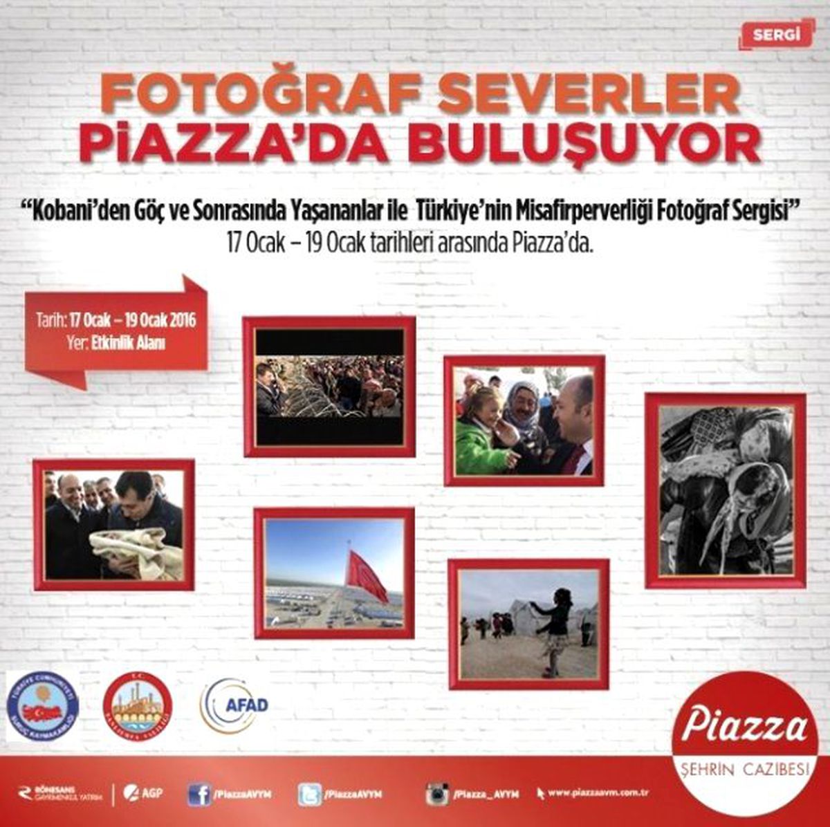 Göç, Dram ve Şevkatin Sergisi Şanlıurfa Piazza\'da