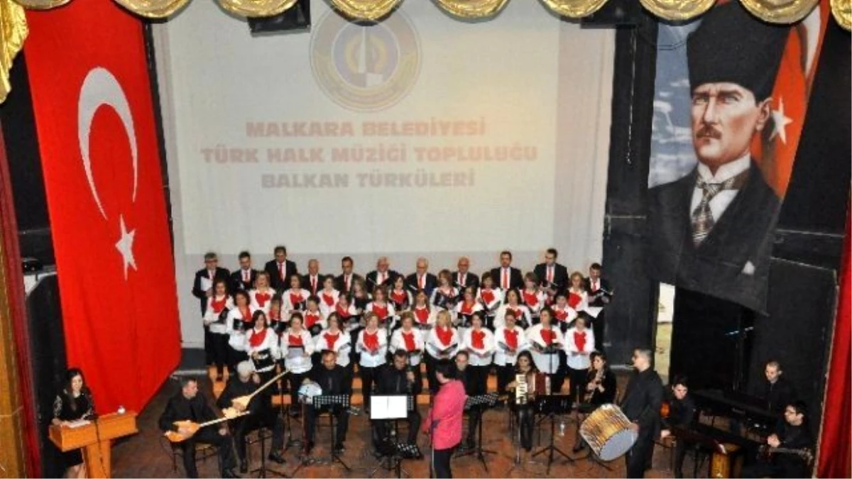 Malkara Belediyesi Türk Halk Müziği Konserinde Balkan Rüzgarı Esti