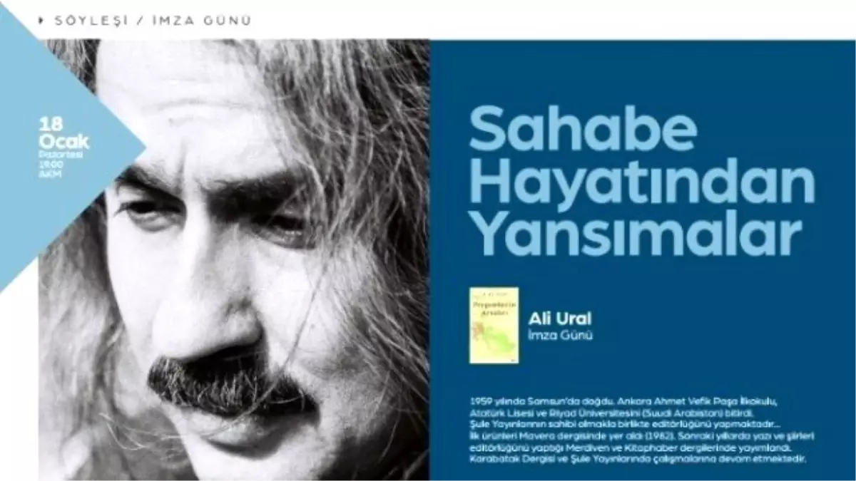 Akm, Yazar Ali Ural'ı Ağırlayacak