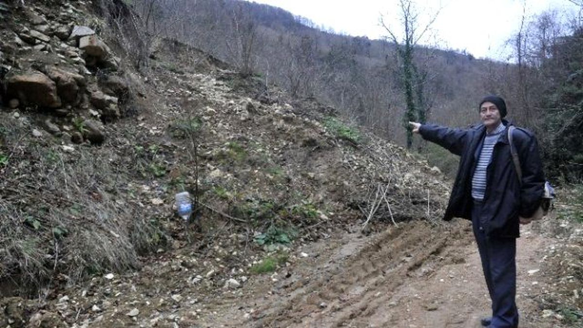Kurugöl Kanyon Yolunda Heyelan