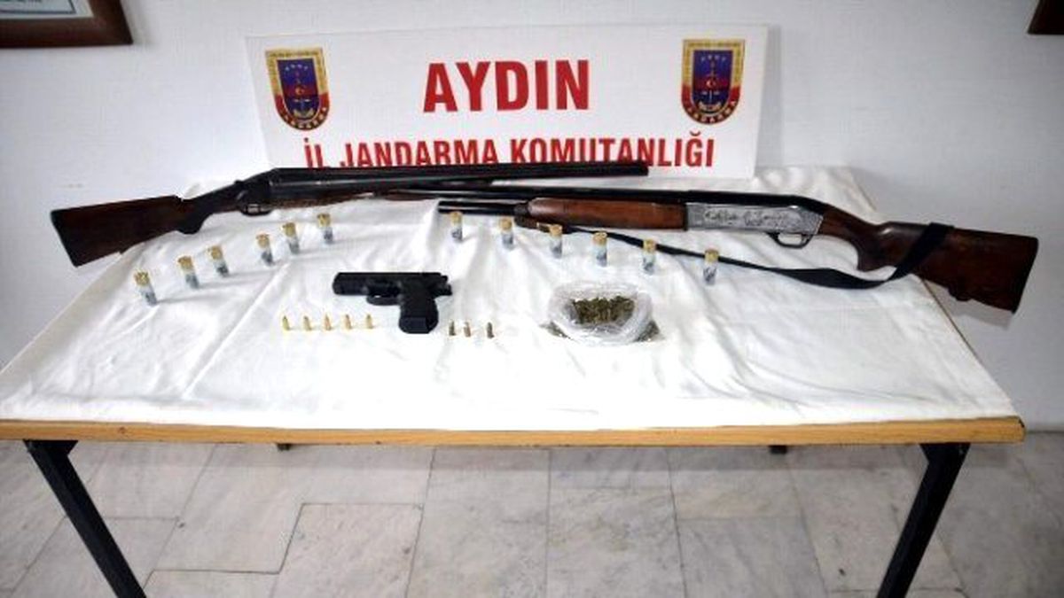Söke\'de Uyuşturucu Madde ve Ruhsatsız Silah Yakalandı