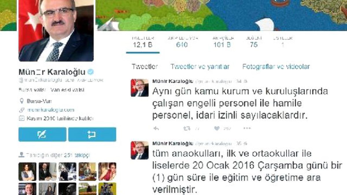 Bursa\'da Okullar Yarın Tatil