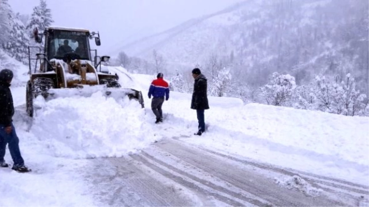 Bursa\'nın Dağ İlçelerine Kar Engeli