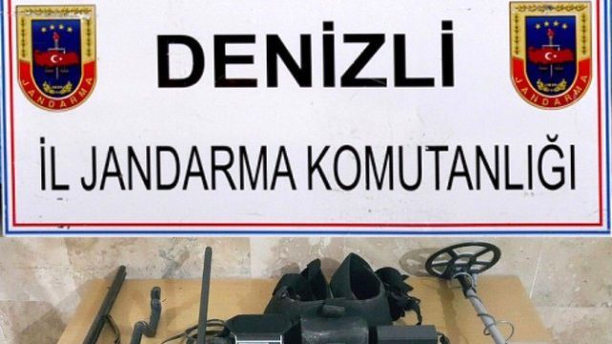 Denizli\'de Kaçak Kazı Operasyonu: 9 Gözaltı