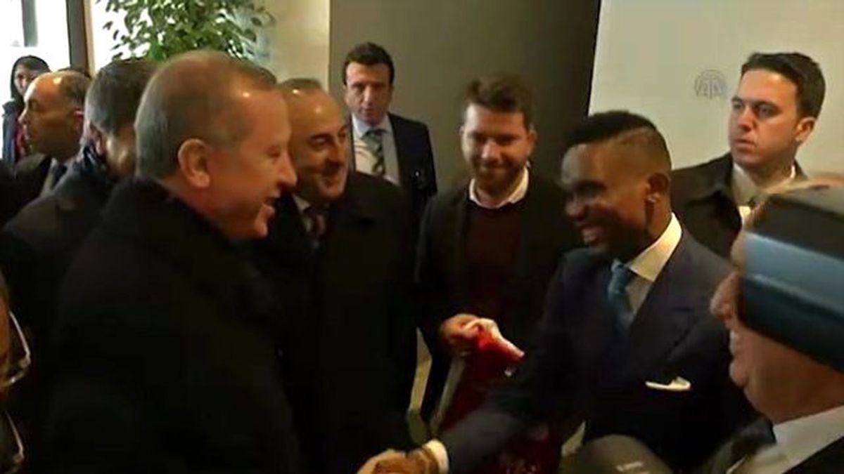 Eto'o'nun İltifatı Erdoğan'ı Mest Etti