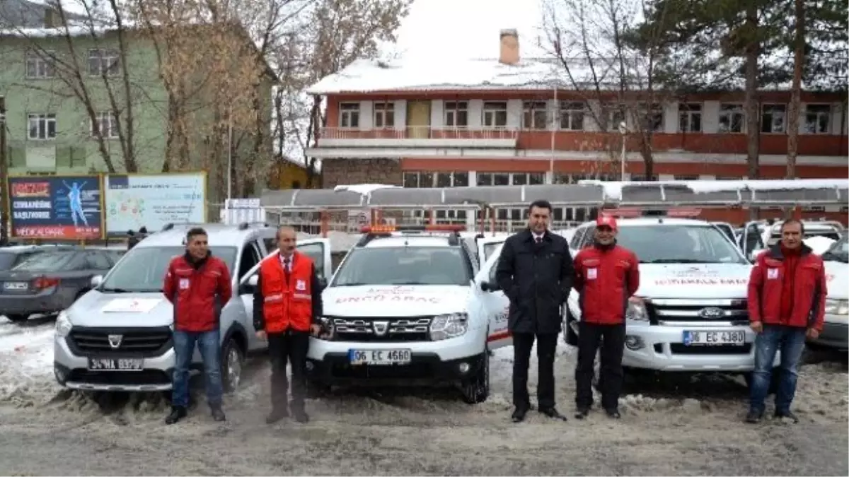 Kızılay Muş Şubesi'ne Gönderilen Araçlar Tanıtıldı