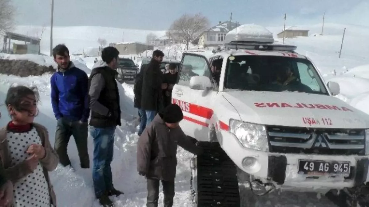 Muş'ta Hasta Kurtarma Operasyonu